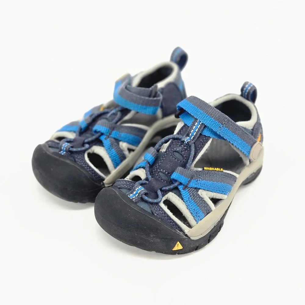 KEEN Kids Newport H2 Waterproof Sport Sandals Blue Depths Toddler Size 9 VGUC